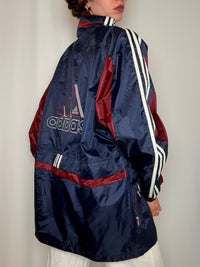 Parka marine et bordeaux Adidas XL vintage