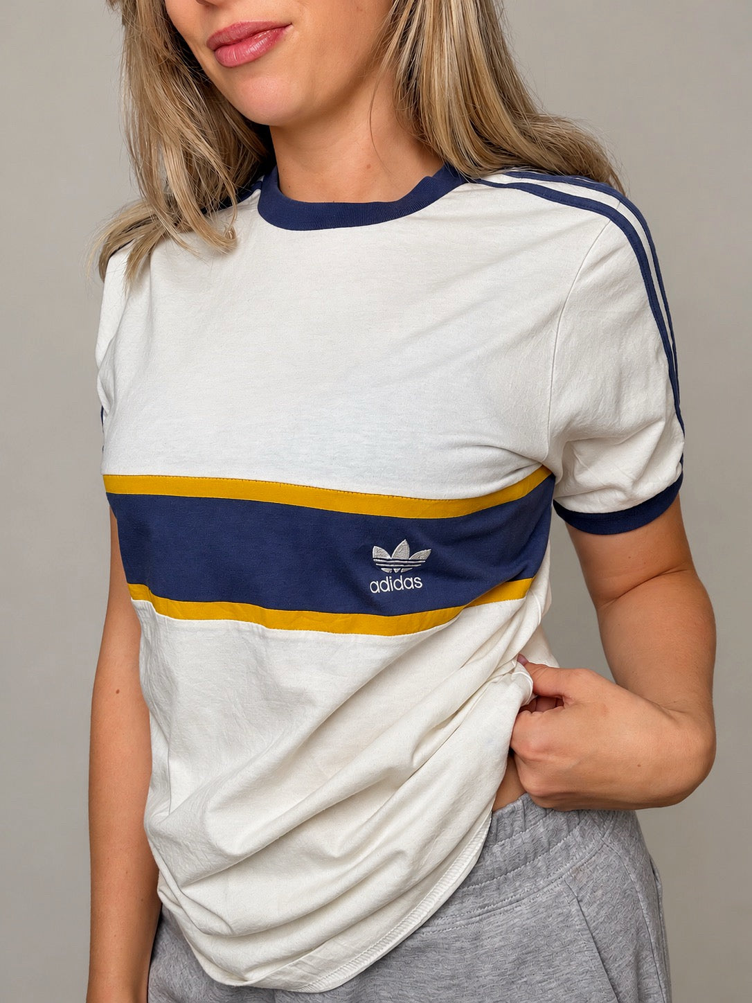 Tshirt blanc Adidas M vintage