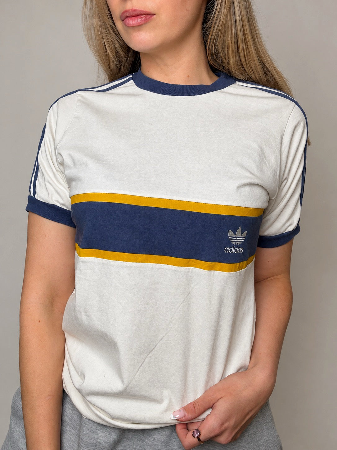 Tshirt blanc Adidas M vintage