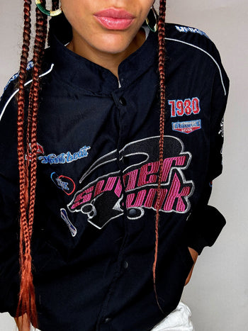 Blouson noir super unk M vintage