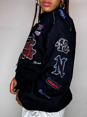 Blouson noir super unk M vintage