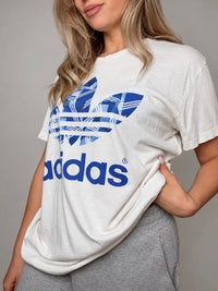 Tshirt blanc Adidas L vintage