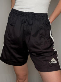 Short de sport noir Adidas L vintage