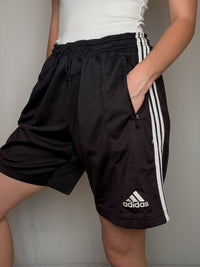 Short de sport noir Adidas L vintage