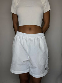 Short de sport blanc ADIDAS S vintage