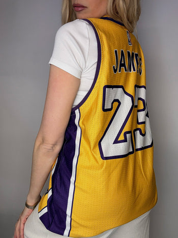 NIKE x LAKERS S Yellow Basketball Jersey