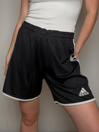 Short de sport noir Adidas L vintage