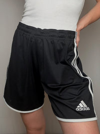 Short de sport noir Adidas L vintage