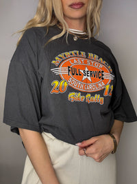 Tee shirt gris foncé MYRTLE BEACH XXL vintage