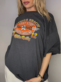 Tee shirt gris foncé MYRTLE BEACH XXL vintage