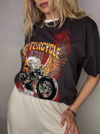 Tee shirt racing gris XXXL vintage