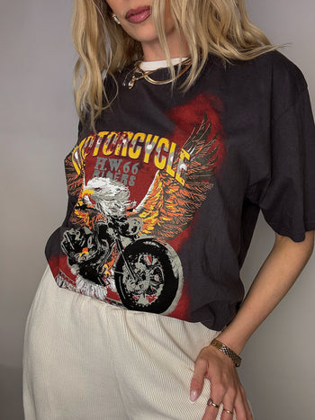 Tee shirt racing gris XXXL vintage