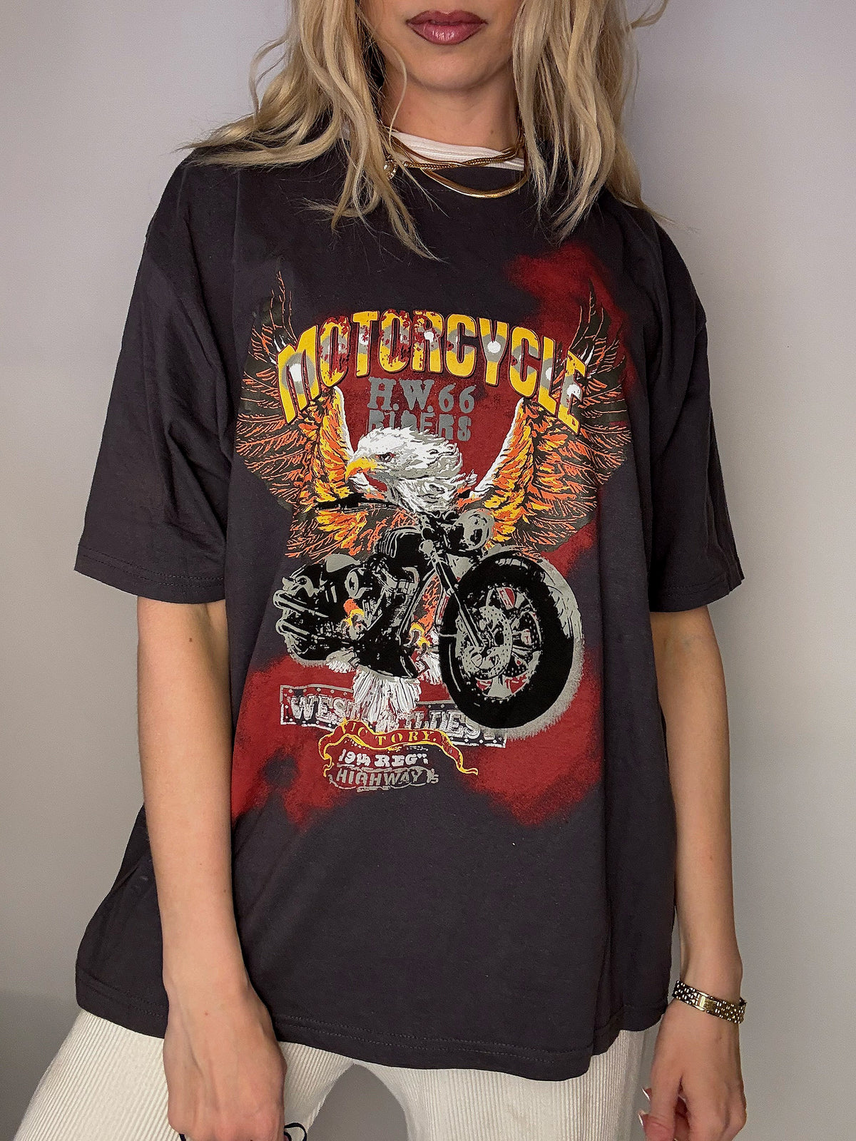 Tee shirt racing gris XXXL vintage