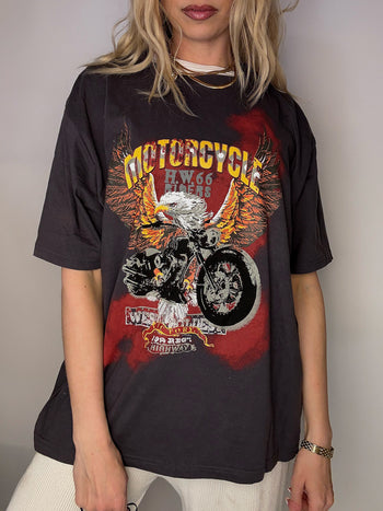 Tee shirt racing gris XXXL vintage