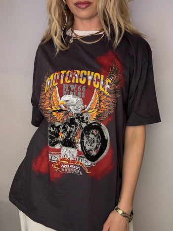 Tee shirt racing gris XXXL vintage