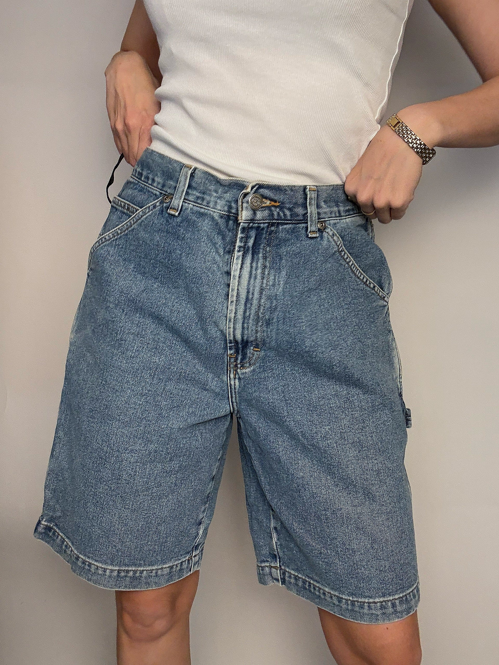 Short cargo long en jean M vintage