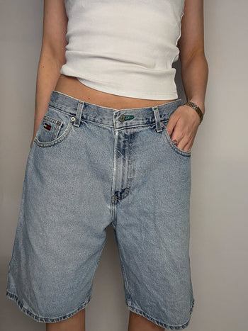 Short long en jean TOMMY HILFIGER L vintage