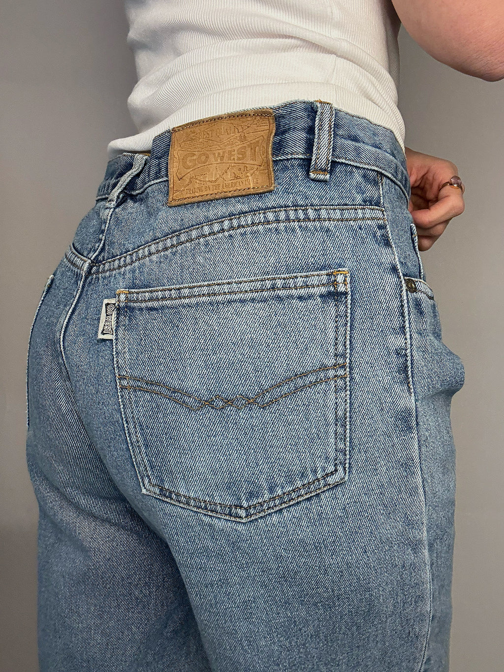 Short long en jean L vintage