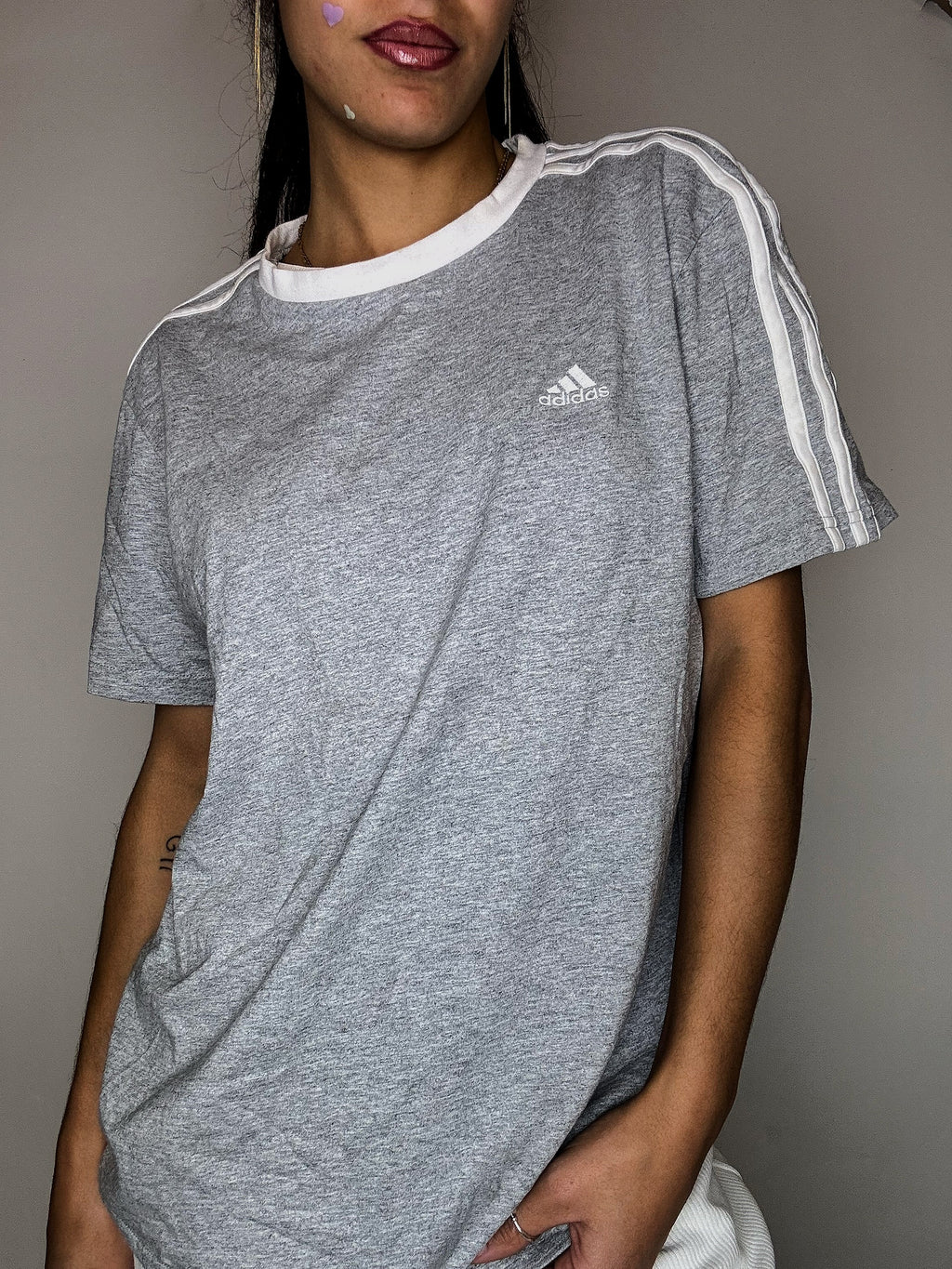 ADIDAS M Vintage graues T-Shirt