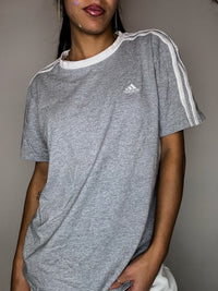ADIDAS M Vintage graues T-Shirt