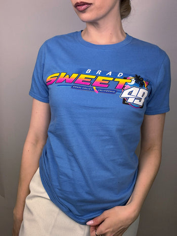 Blue racing t-shirt S vintage 