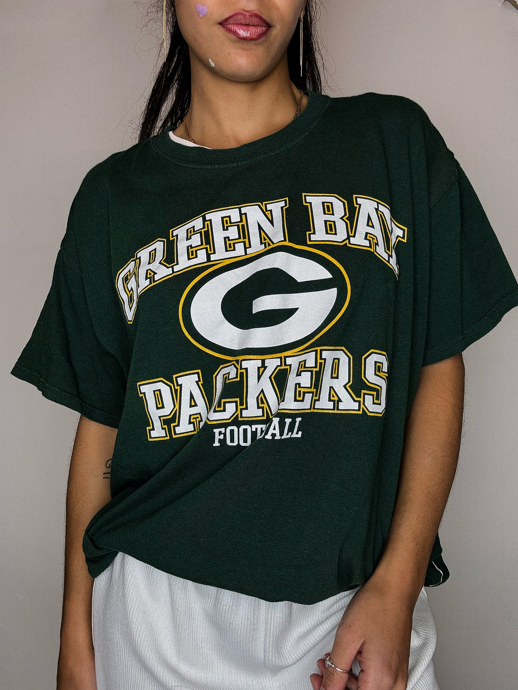 Green NFL T-shirt L vintage