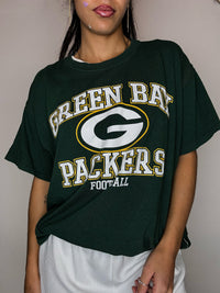 Green NFL T-shirt L vintage
