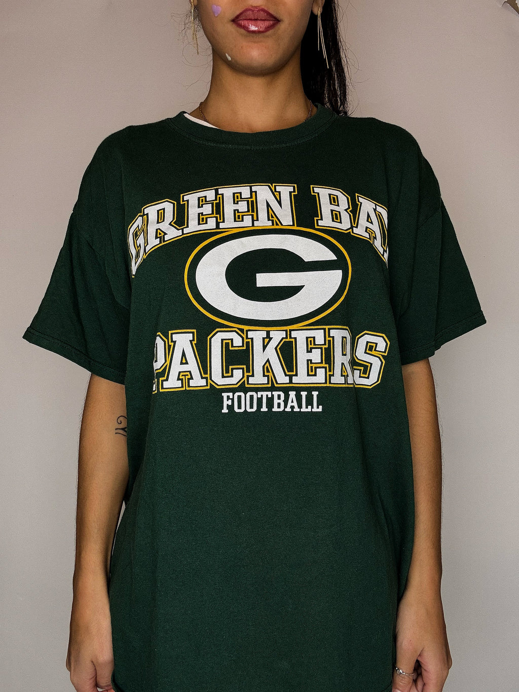 Green NFL T-shirt L vintage