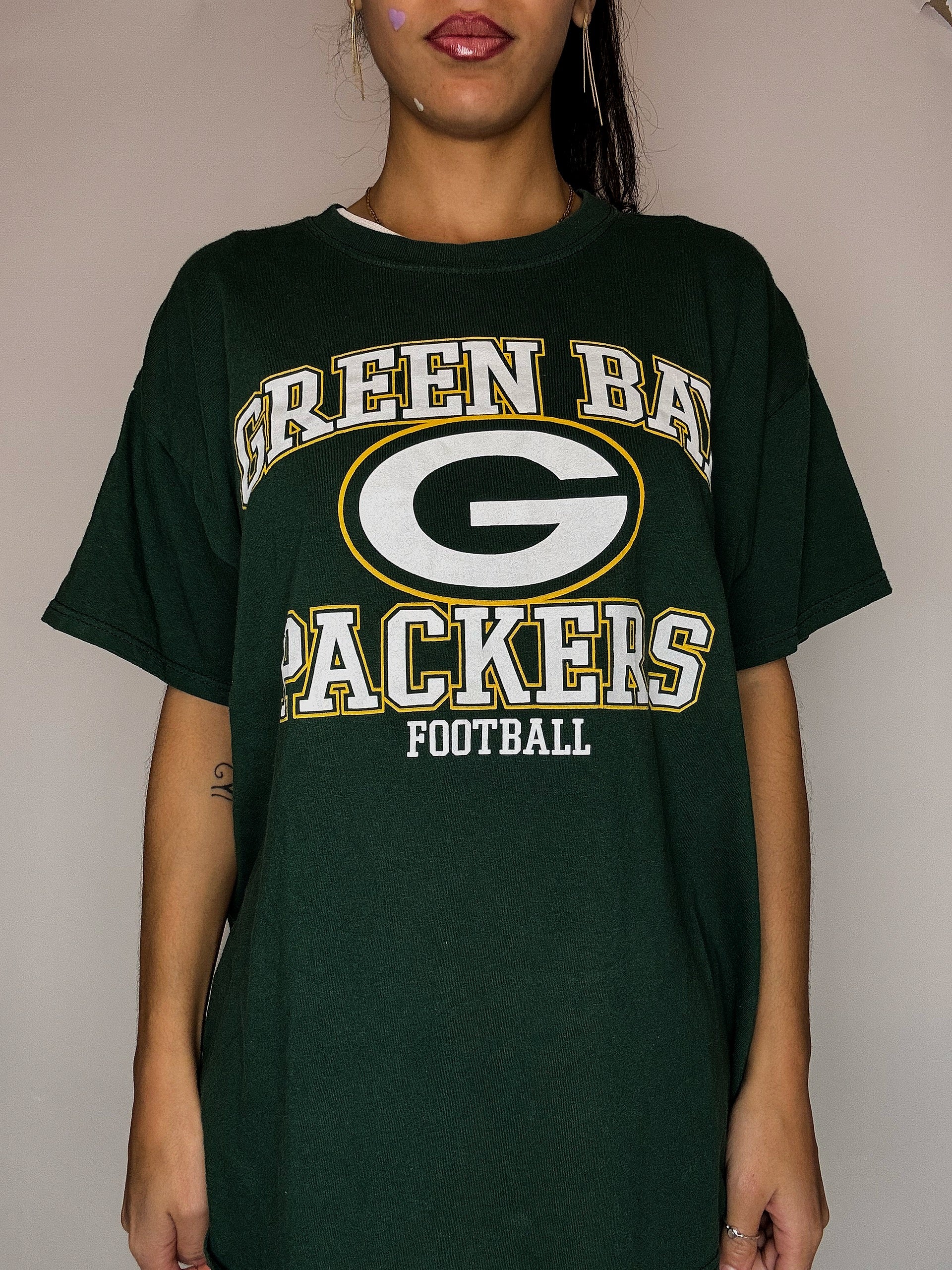 Green NFL T-shirt L vintage