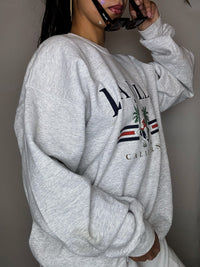 HANES L vintage grey crew neck sweatshirt
