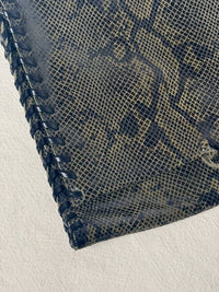 Sac bandoulière effet serpent vert vintage