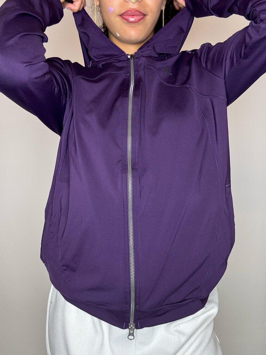 Jacket de sport aubergine climacool ADIDAS L vintage