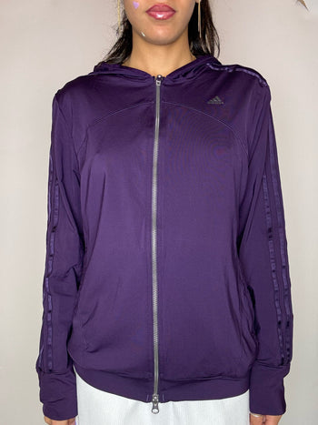 Jacket de sport aubergine climacool ADIDAS L vintage