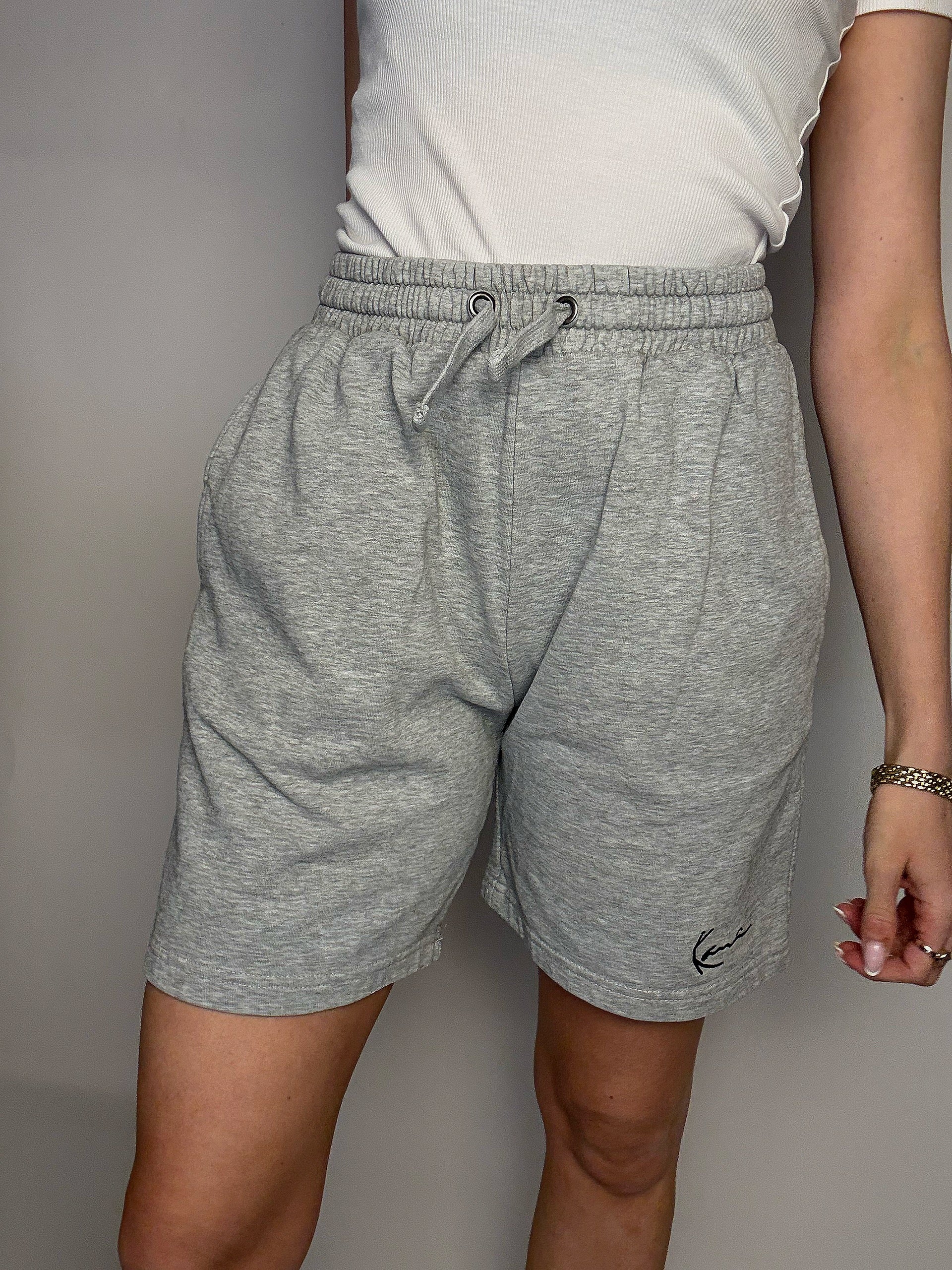 Short en molleton gris KANI S vintage