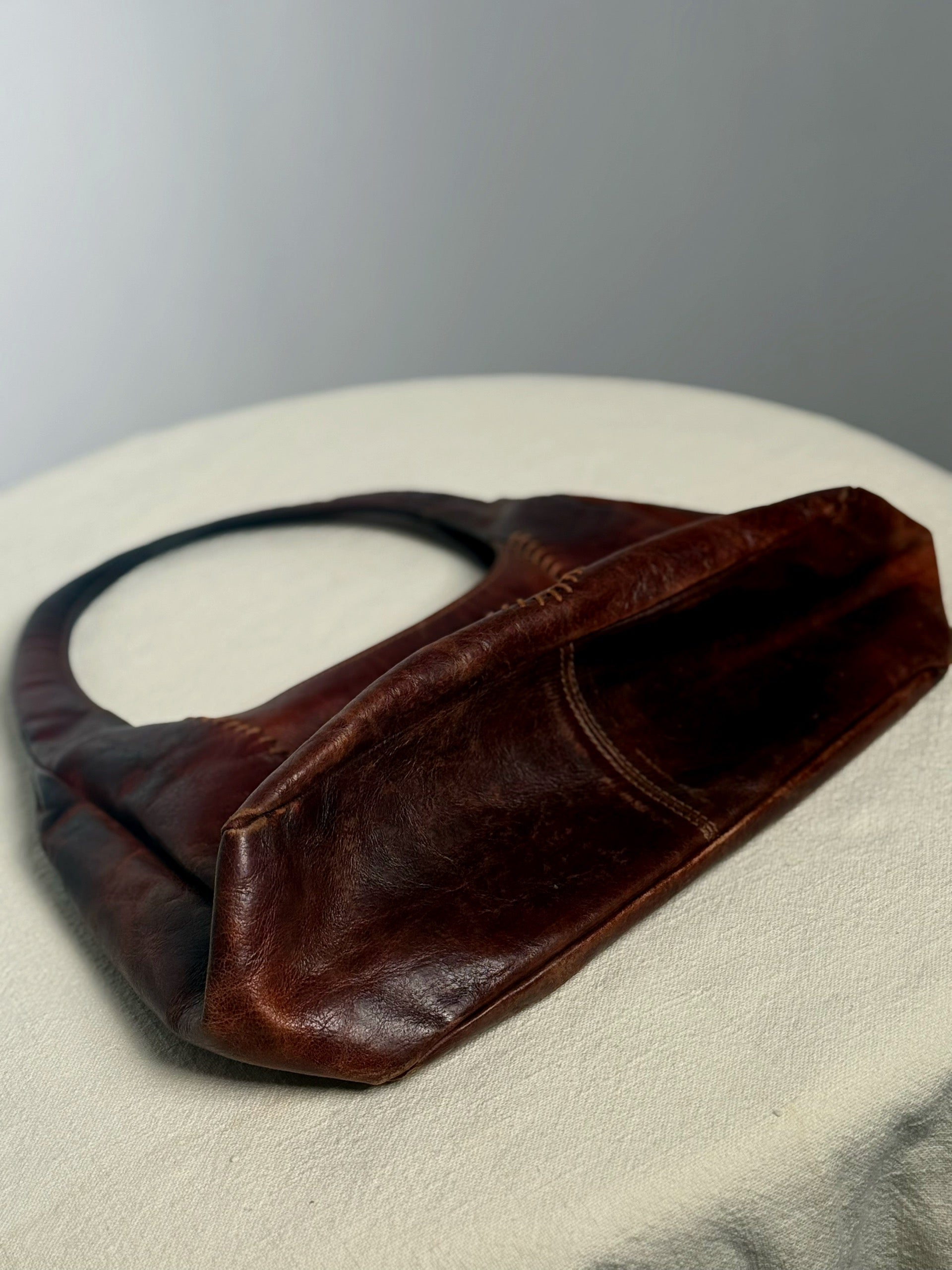 Vintage camel Handtasche