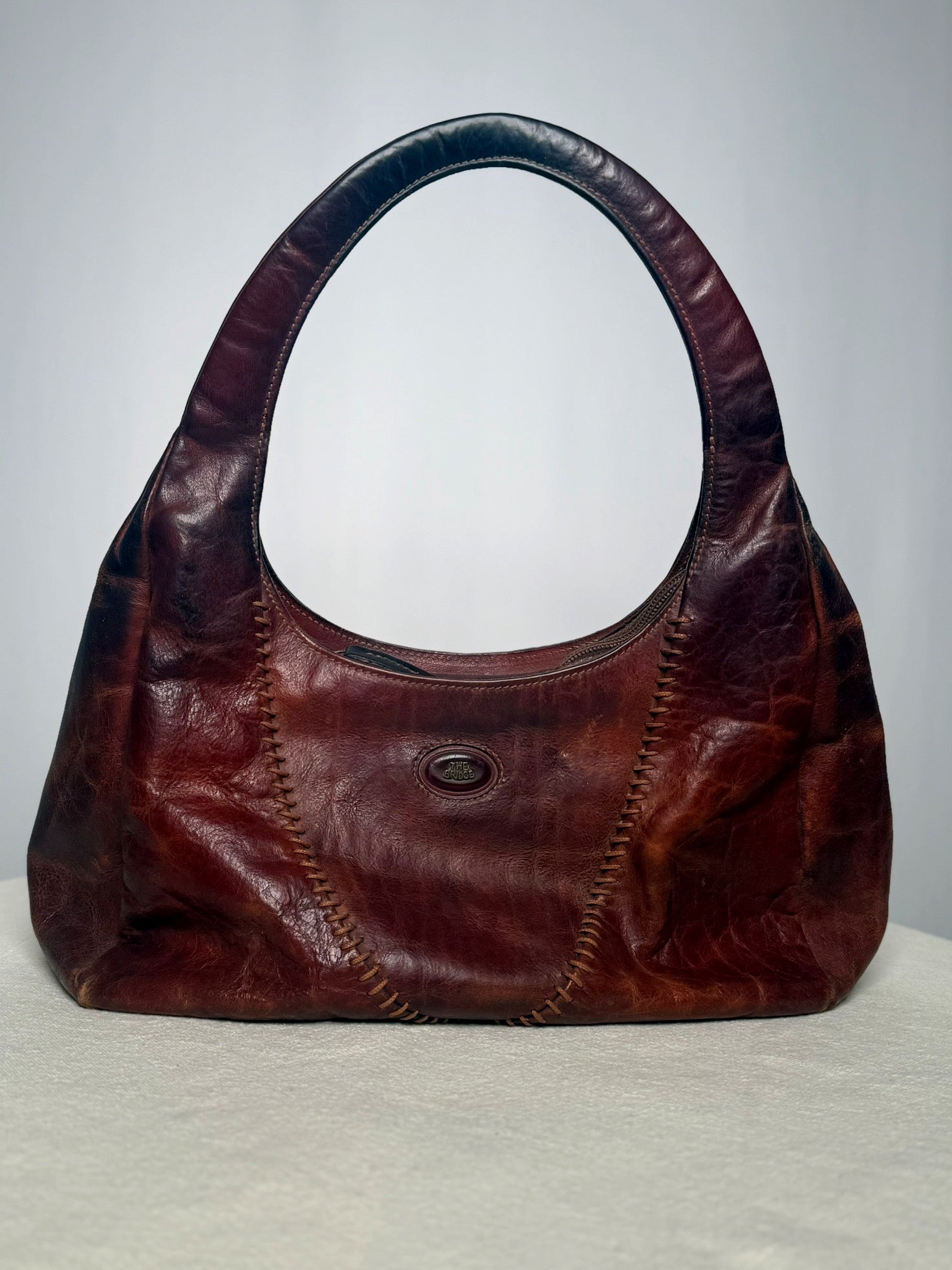 Vintage camel Handtasche