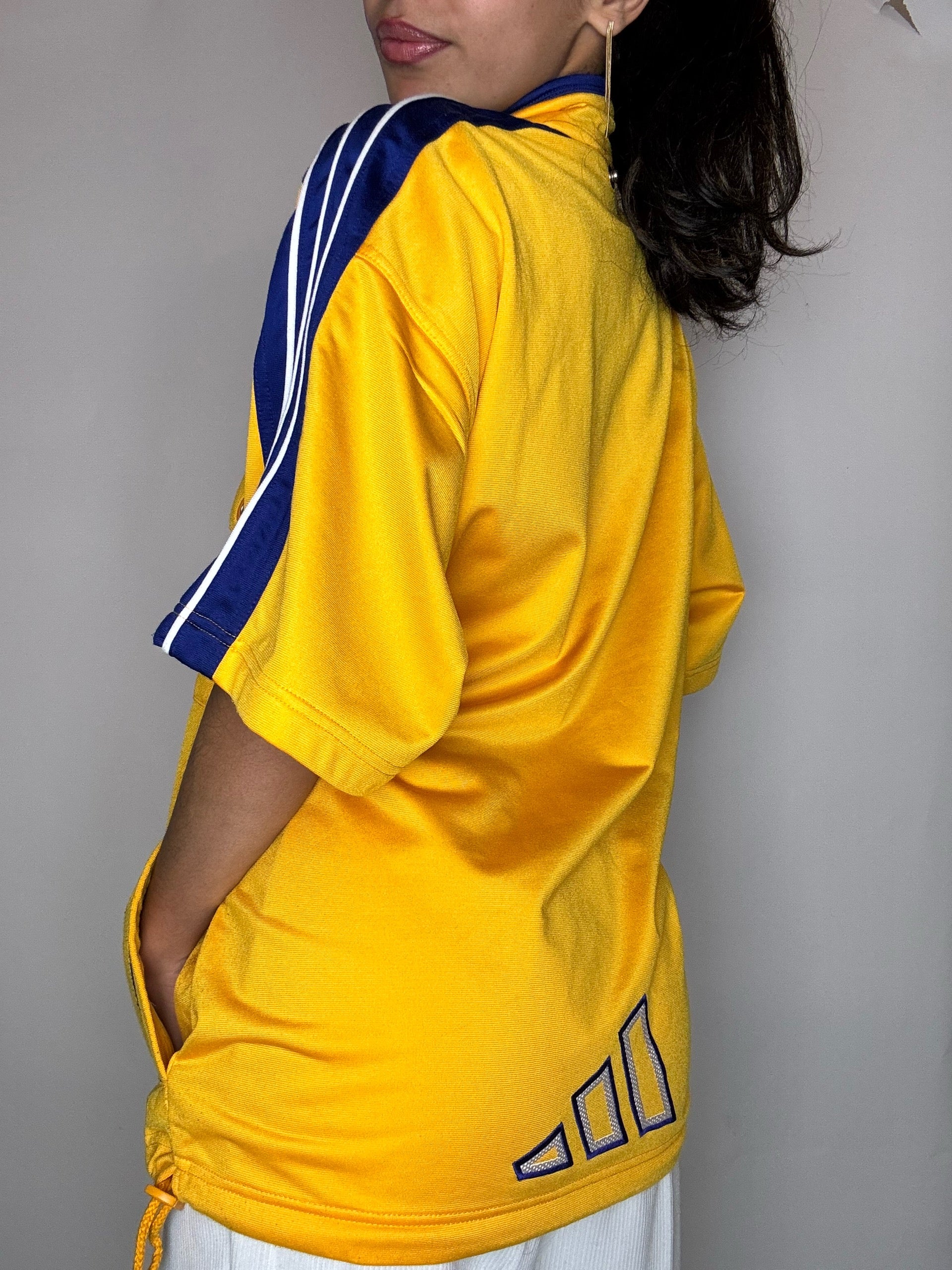 Jacket de sport jaune ADIDAS M vintage