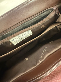 Vintage brown leather handbag
