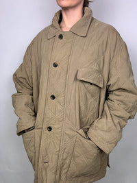 Vintage XL beige Steppjacke
