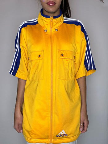 Jacket de sport jaune ADIDAS M vintage