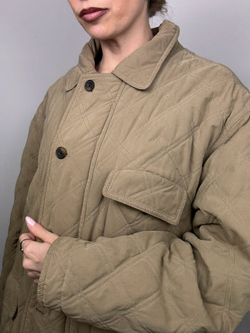 Veste matelassée beige XL vintage