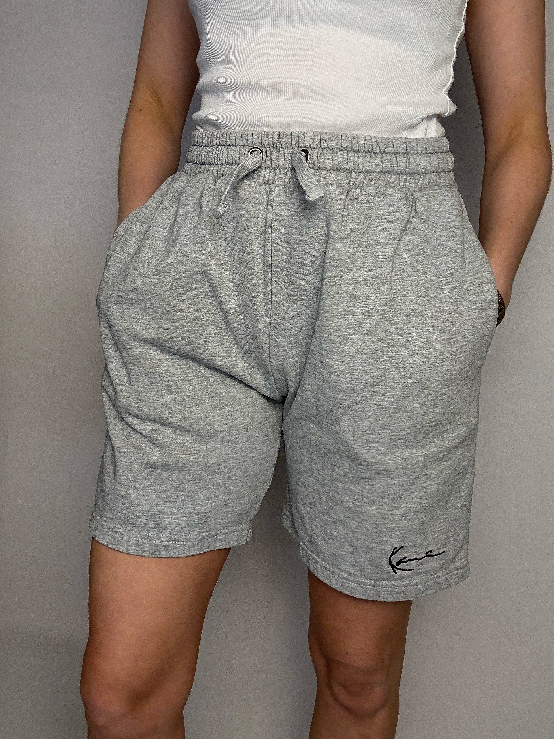 Short en molleton gris KANI S vintage