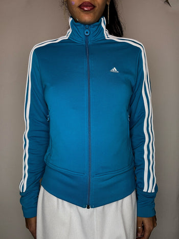 Jacket de sport bleu turquoise ADIDAS M vintage