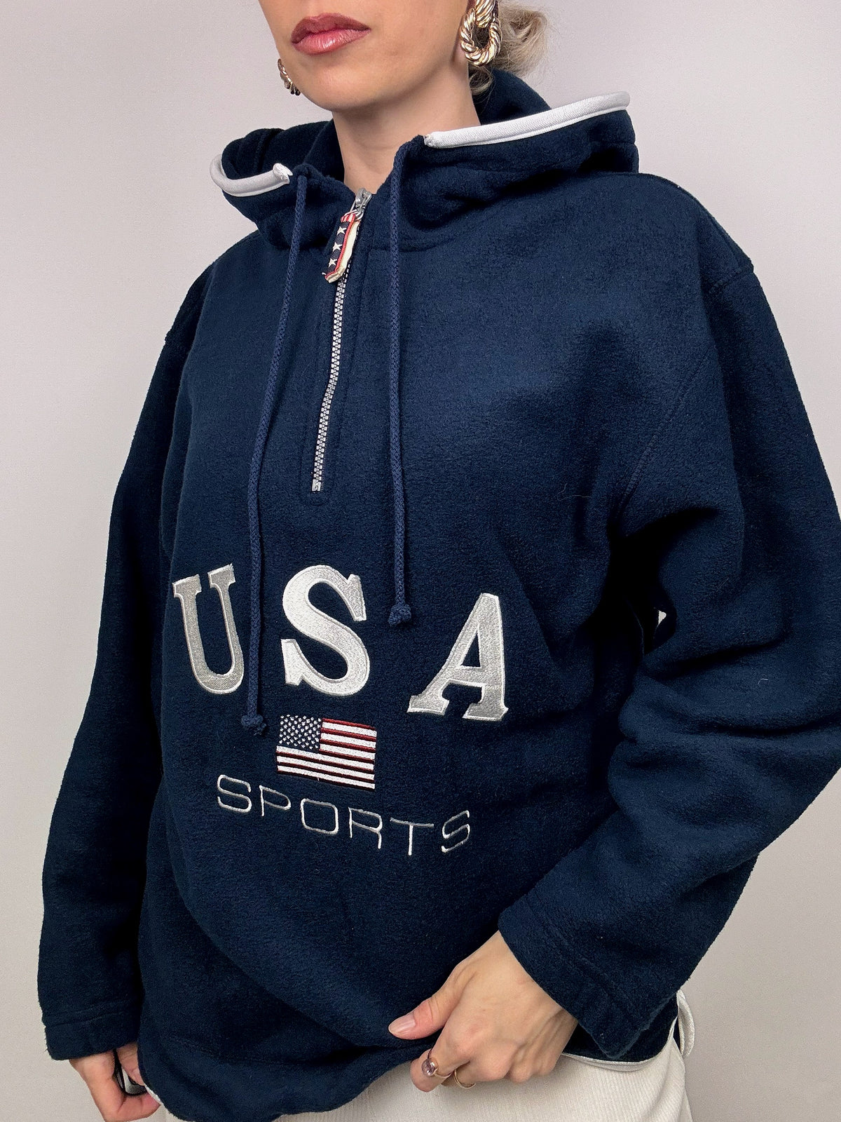 Soft fleece with vintage hood