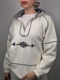 Vintage Cream Thick Pocket Fleece