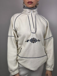 Vintage Cream Thick Pocket Fleece