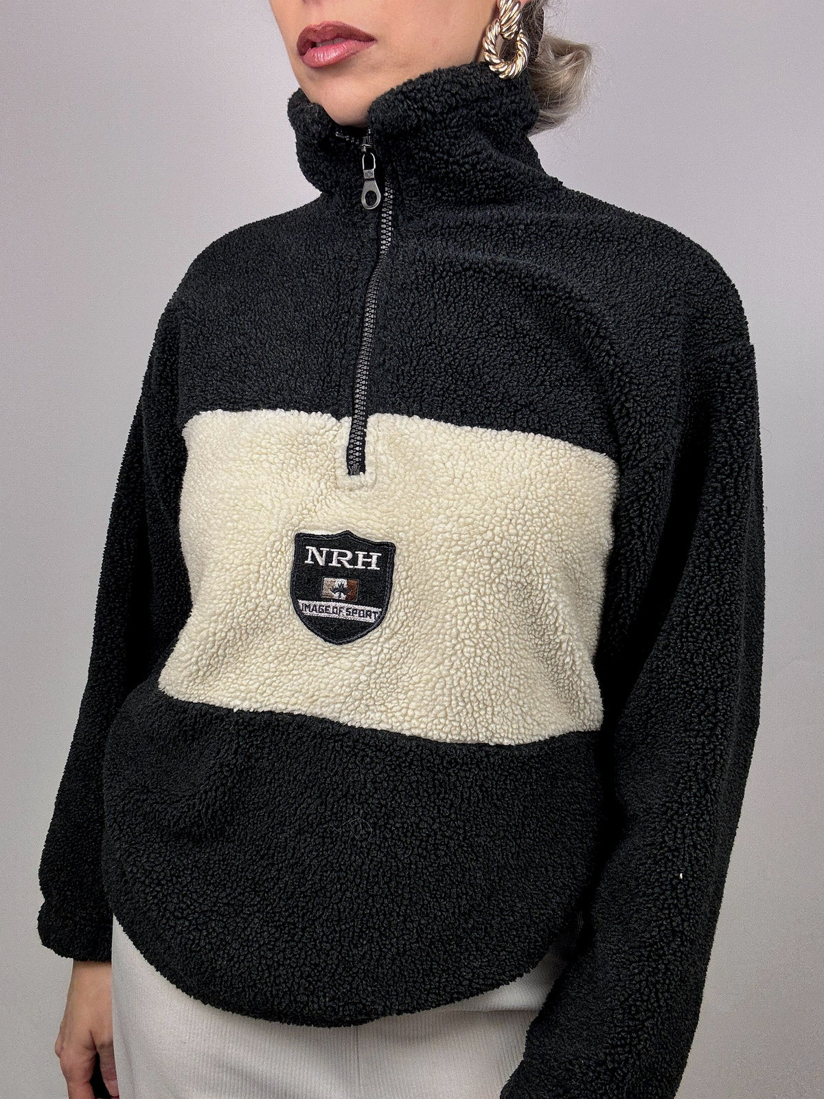 Vintage two-tone thick fleece