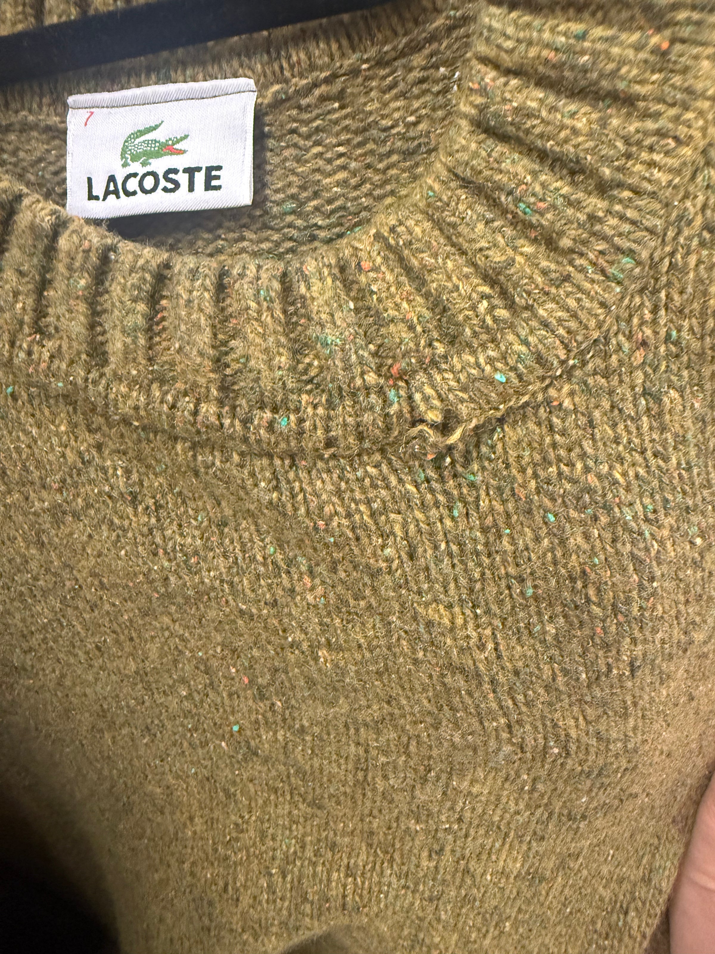 Pull col rond lacoste XXL vintage