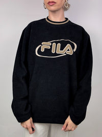 FILA Vintage-Fleece mit Rundhalsausschnitt