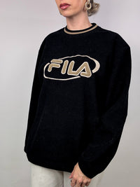 FILA Vintage-Fleece mit Rundhalsausschnitt